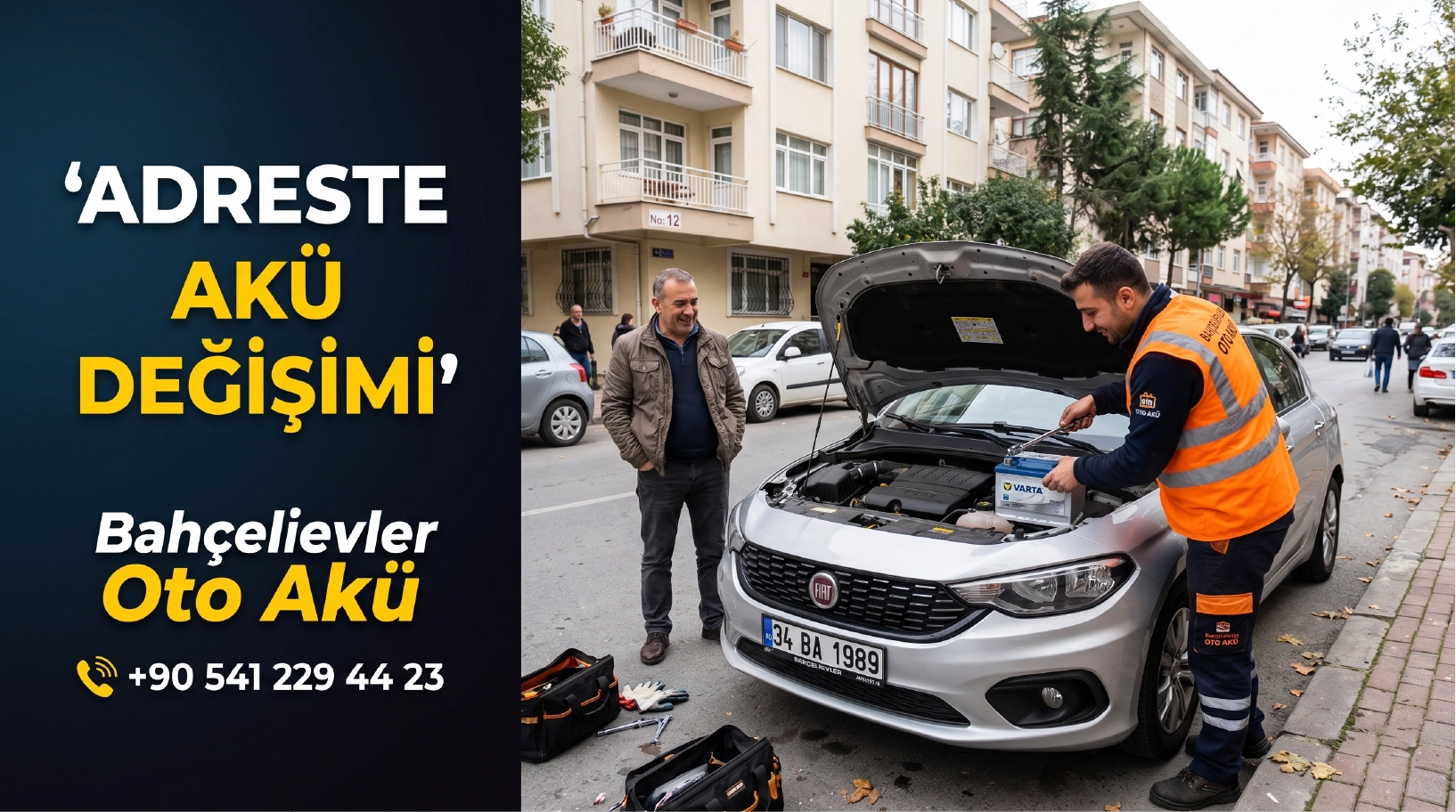 Adreste Akü Değişimi